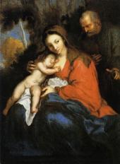 Werke großer Meister, wie „Die Hl. Familie“ von Anthonis van Dyck zeugen von der Sammelleidenschaft der barocken Klöster (Leihgabe des Benediktinerstifts St. Paul im Lavanttal/ Kärnten). Foto: P. Gerfried Sitar, Benediktinerstift St. Paul im Lavantta