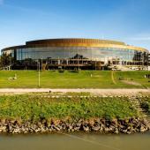 Mitten im Brucknerhaus mit Kai Liczewski und Norbert Trawöger 