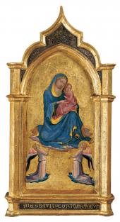Foto: MONACO MARIA MIT DEM KIND UND ZWEI ENGELN  - Lorenzo Monaco (dok. 1391–1423)  - Maria mit dem Kind und zwei Engeln, um 1420