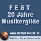 Plakat 20 JAHRE MUSIKERGILDE: FEST, Szene Wien