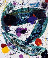 Foto: SAM FRANCIS Ohne Titel, 1988 - Acryl auf Leinwand