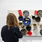 Samstagsführung - Mahlzeit - Lust, Ekel und Vergänglichkeit; Ausstellungsbesucherin, 