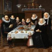 Dom- und Diözesanmuseum - Samstagsführung - Geldorp Gortzius, Familie beim Tischgebet (Detail), 1602, LVR-Landesmuseum Bonn