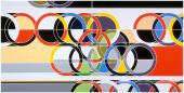 Foto: 	SARAH MORRIS 1972 [Rings], 2006 - Haushaltslack auf Leinwand