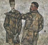 Foto: Egon Schiele, Doppelbildnis Heinrich und Otto Benesch, 1913