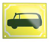 Foto: Schild Busse gold