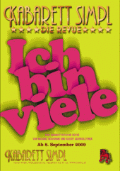 Plakat Ich bin viele, Kabarett Simpl