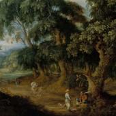 Abraham Govaerts, Zwei rastende Vogelhändler im Gespräch, um 1618/1621