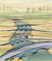 Illustration Wege zueinander - Zwischen den Welten