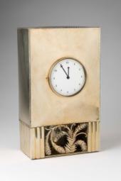 MAK - WERKSTÄTTE HAGENAUER - Carl Hagenauer, Standuhr, 1912, Alpaka, Versilbert