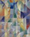 Bild:  Robert Delaunay, Fenêtre sur la Ville / Fenster zur Stadt, 1914, Wachsmalerei auf Pappe