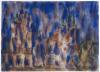 Christian Rohlfs, Dom und Severikirche in Erfurt, 1924, Wasserfarben Foto: Angermuseum Erfurt