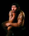 Modell eines archaischen Homo sapiens (zirka 200 000 Jahre)