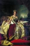 Franz Xaver Winterhalter, Königin Victoria, 1859, Öl auf Leinwand, Lent by Her M